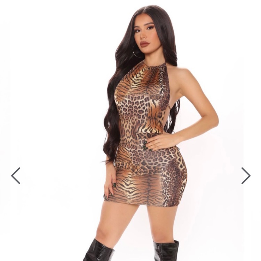 Leapord Mini Dress